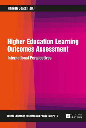 Cover image for Higher Education Learning Outcomes Assessment: International Perspectives