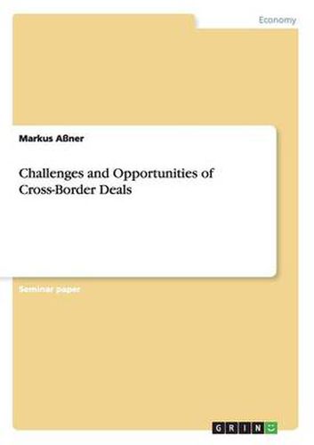 Cover image for Challenges and Opportunities of Cross-Border Deals