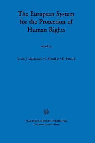 Cover image for The European System for the Protection of Human Rights