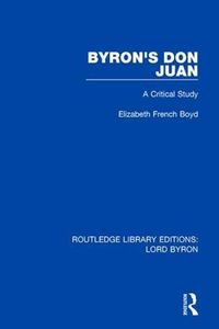 Cover image for Byron's Don Juan: A Critical Study