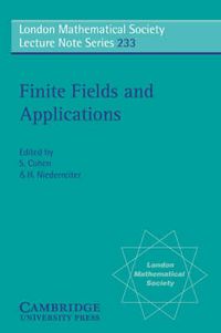 Cover image for Finite Fields and Applications: Proceedings of the Third International Conference, Glasgow, July 1995