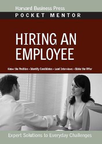 Cover image for Hiring an Employee: Expert Solutions to Everyday Challenges