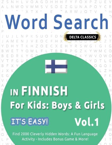 Cover image for Word Search in Finnish for Kids