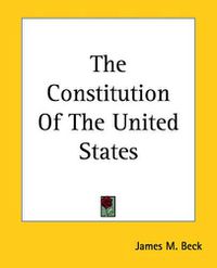 Cover image for The Constitution Of The United States