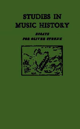 Cover image for Studies in Music History: Essays for Oliver Strunk