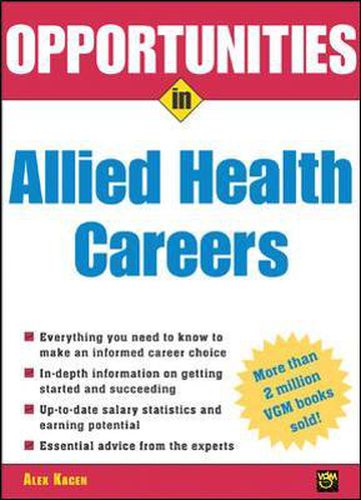 Cover image for Opportunities in Allied Health Careers, revised edition