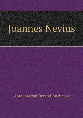 Cover image for Joannes Nevius