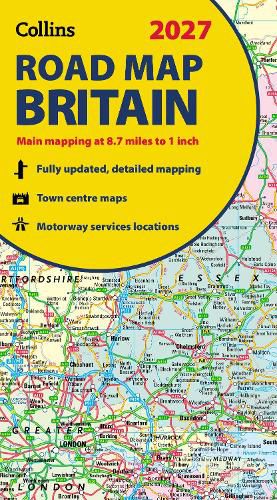 Cover image for 2027 Collins Road Map of Britain