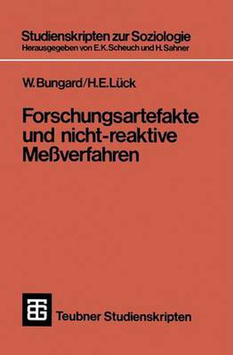 Cover image for Forschungsartefakte Und Nicht-Reaktive Messverfahren