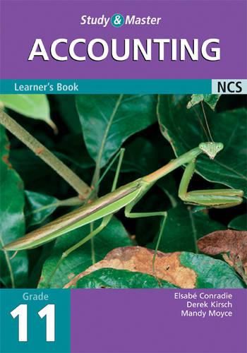 Cover image for Study and Master Accounting Grade 11 Learner's Book