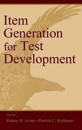 Cover image for Item Generation for Test Development