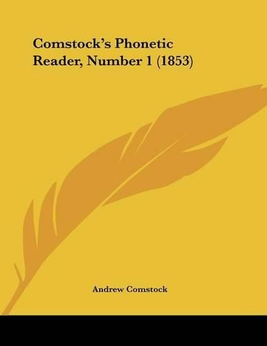 Cover image for Comstock's Phonetic Reader, Number 1 (1853)