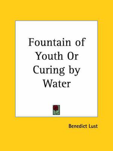 Cover image for Fountain of Youth or Curing by Water (1923)