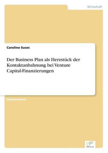 Cover image for Der Business Plan als Herzstuck der Kontaktanbahnung bei Venture Capital-Finanzierungen