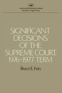 Cover image for Significant Decisions of the Supreme Court