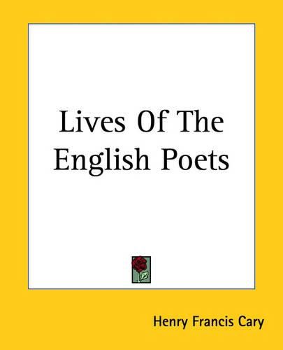 Cover image for Lives Of The English Poets