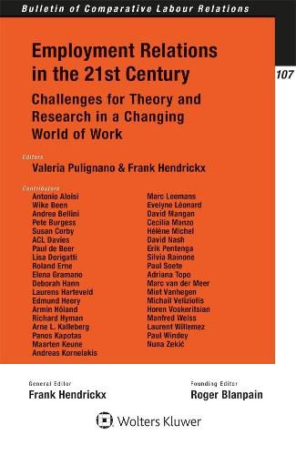 Cover image for Employment Relations in the 21st Century: Challenges for Theory and Research in a Changing World of Work