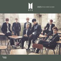 Cover image for Bts Official 2025 12 X 24 Inch Monthly Square Wall Calendar Plastic-Free Browntrout K-Pop Bangtan Boys Music