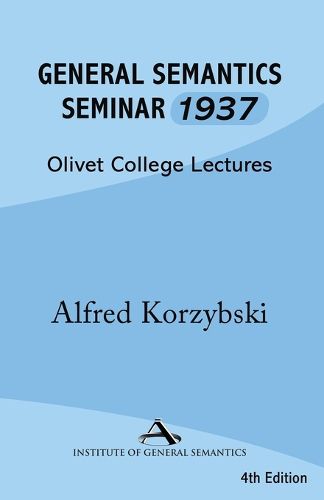 Cover image for General Semantics Seminar 1937