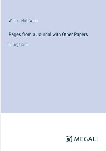 Cover image for Pages from a Journal with Other Papers