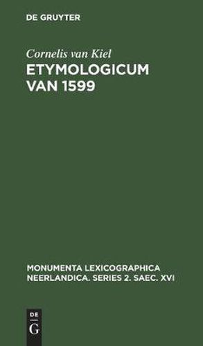 Cover image for Etymologicum Van 1599