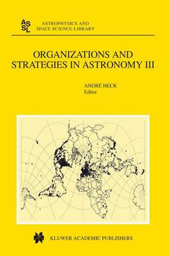 Cover image for Organizations and Strategies in Astronomy: Volume III