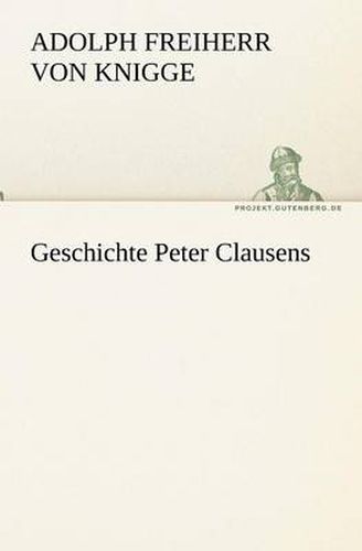 Cover image for Geschichte Peter Clausens