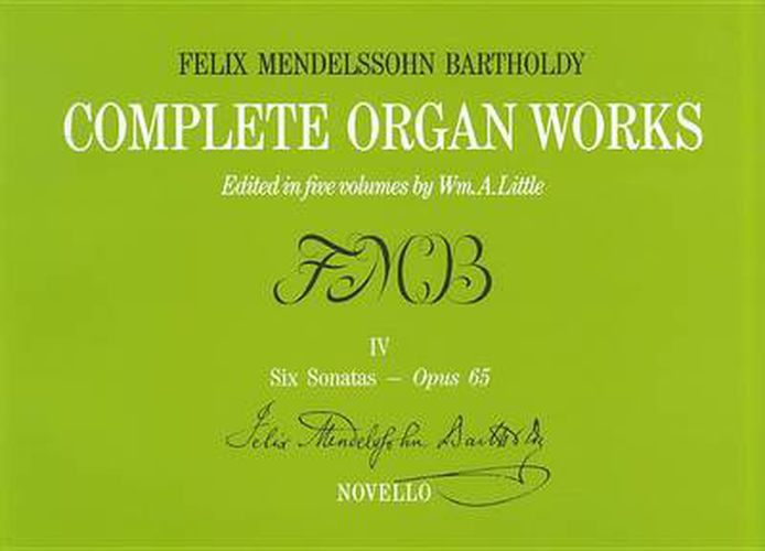 Cover image for Complete Organ Works Volume IV