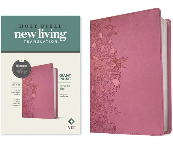 Cover image for NLT Personal Size Giant Print Bible, Filament Edition, Pink