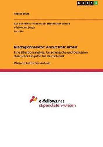 Cover image for Niedriglohnsektor: Armut trotz Arbeit