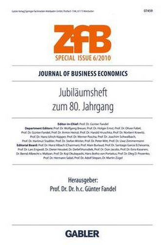 Cover image for Jubilaumsheft Zum 80. Jahrgang