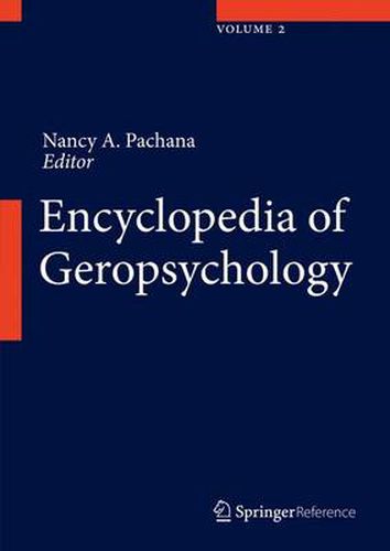 Cover image for Encyclopedia of Geropsychology