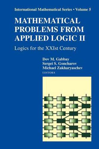 Cover image for Mathematical Problems from Applied Logic II: Logics for the XXIst Century