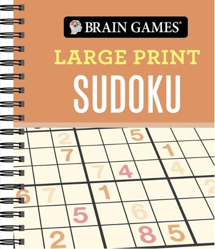 Brain Games - Large Print Sudoku (Orange)