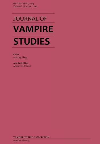 Cover image for Journal of Vampire Studies: Vol. 2, No. 1 (2021)