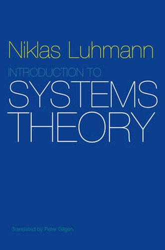 Cover image for Introduction to Systems Theory