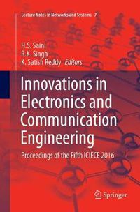 Cover image for Innovations in Electronics and Communication Engineering: Proceedings of the Fifth ICIECE 2016