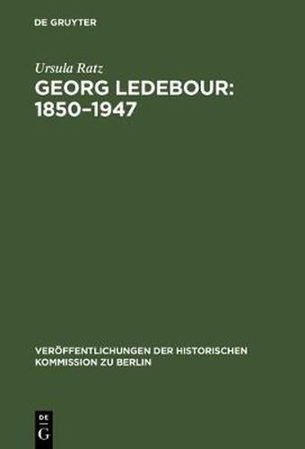 Cover image for Georg Ledebour: 1850-1947