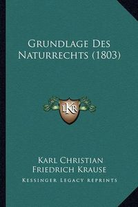 Cover image for Grundlage Des Naturrechts (1803)