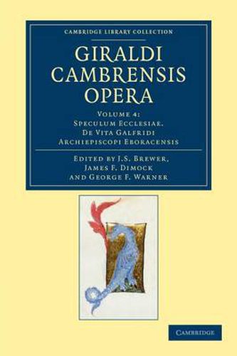 Cover image for Giraldi Cambrensis opera