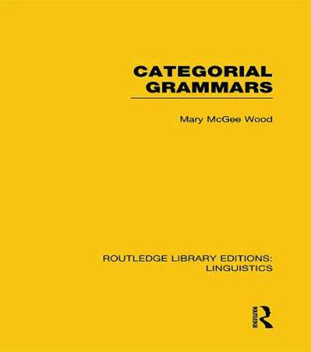 Cover image for Categorial Grammars