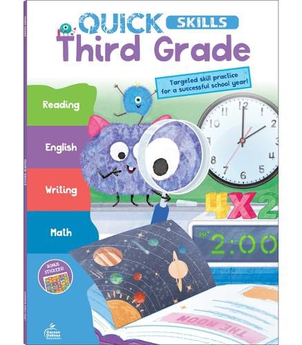 Cover image for Quick Skills Third Grade Workbook