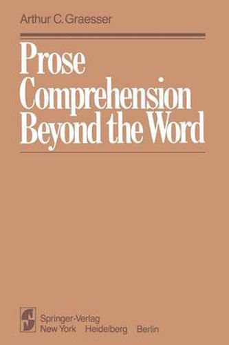 Cover image for Prose Comprehension Beyond the Word