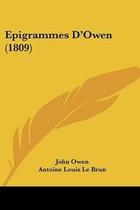 Cover image for Epigrammes D'Owen (1809)