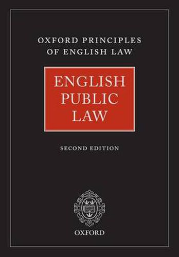 Cover image for English Public Law