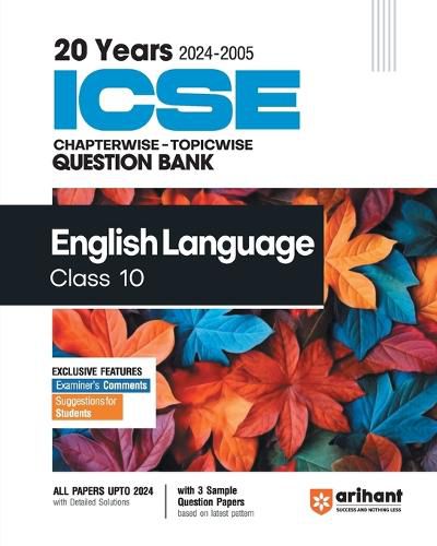 Cover image for ICSE Chapter wise English Language Paper 1 Class 10 (EditionVI)