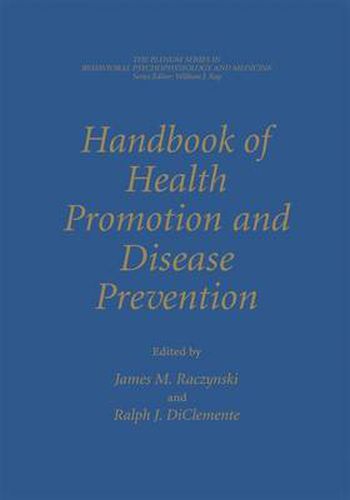 Cover image for Handbook of Health Promotion and Disease Prevention