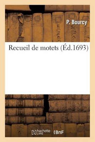 Cover image for Recueil de Motets