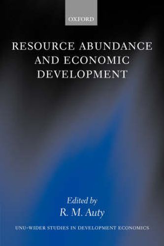 Cover image for Resource Abundance and Economic Development