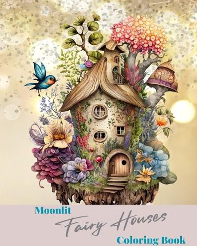 Cover image for Moonlit Fairy Houses Coloring Book